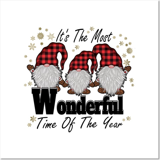 It's The Most Wonderful Time Of The Year Gnomes Wall Art by DigitalCreativeArt